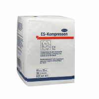 Es-Kompressen / Ес-Компрешн - нестерильная нетканая салфетка, 10 см х 10 см, 8 слоев, 17 нитей, 100 шт