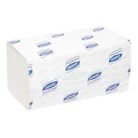 Бумажные полотенца листовые 1-слойные 20 пачек по 250 листов V-сложения Luscan Professional