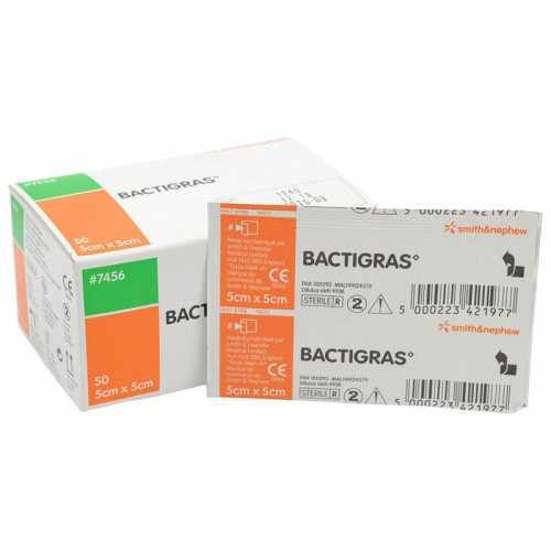 Бактиграс / Bactigras - марлевая повязка с хлоргексидина ацетатом, 5 см x 5 см