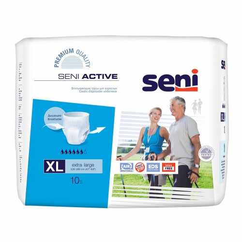 Seni Active / Сени Актив - впитывающие трусы для взрослых, размер XL, 10 шт.