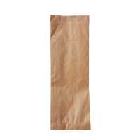 Бумажный крафт пакет с плоским дном 30x17x6 см (коричневый)